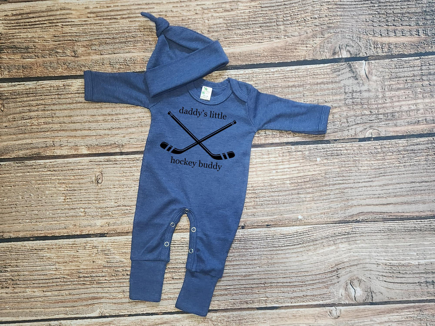 daddys hockey buddy newborn hockey outfit, my first hockey season romper, infant hockey baby gift, baby hockey outfits, baby boy long sleeve