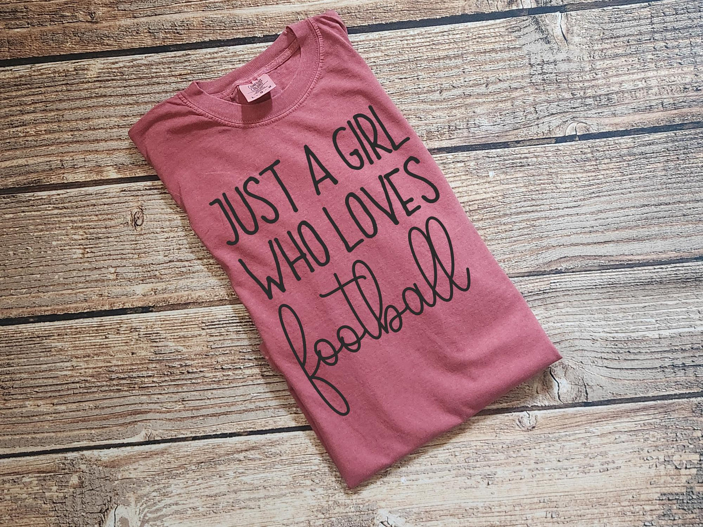 Comfort Colors Football Tee: Game Day Shirt for Women