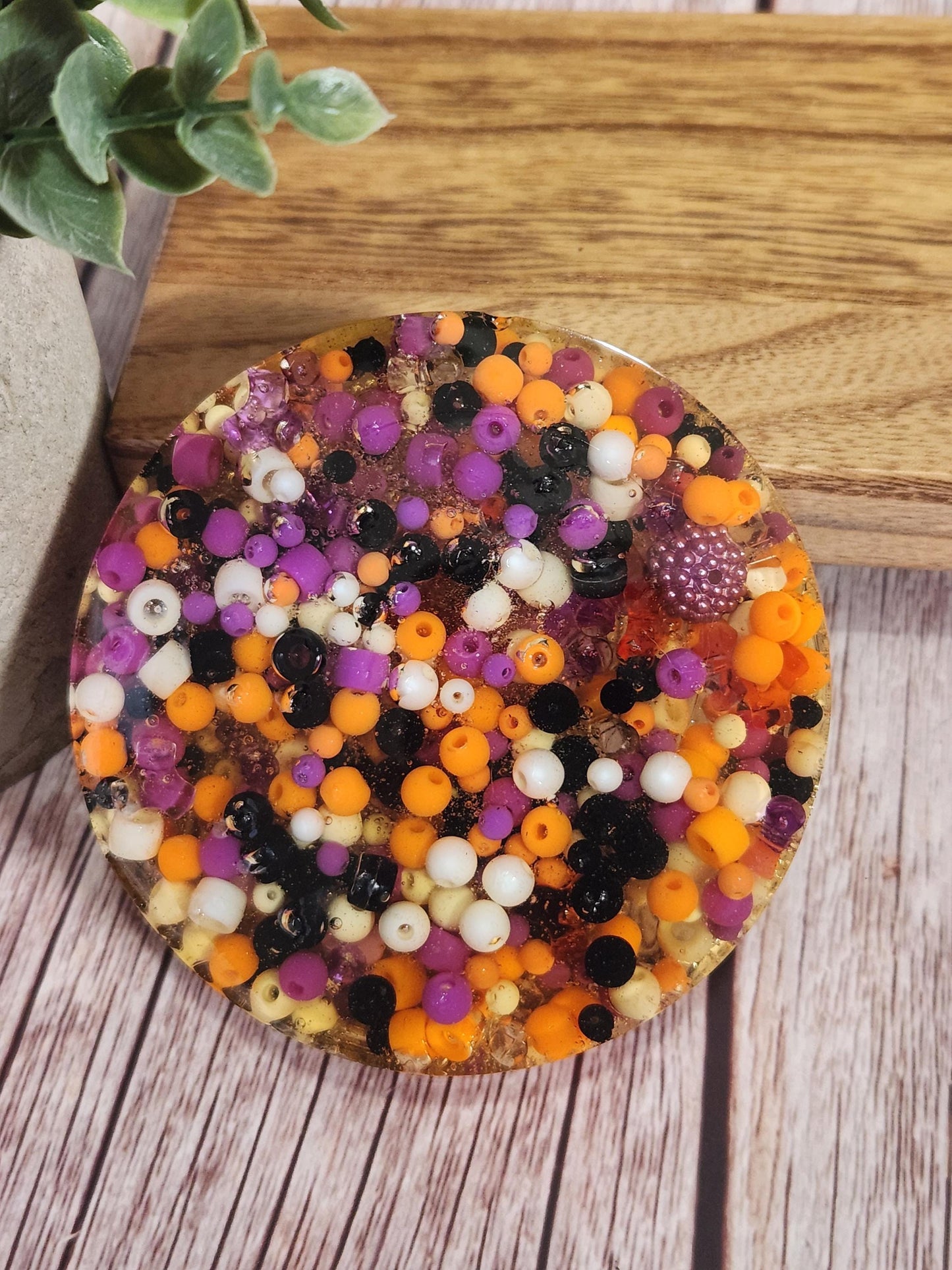 Witch Hat Halloween Fidget Toy: Remeltable Picky Pad with Beads