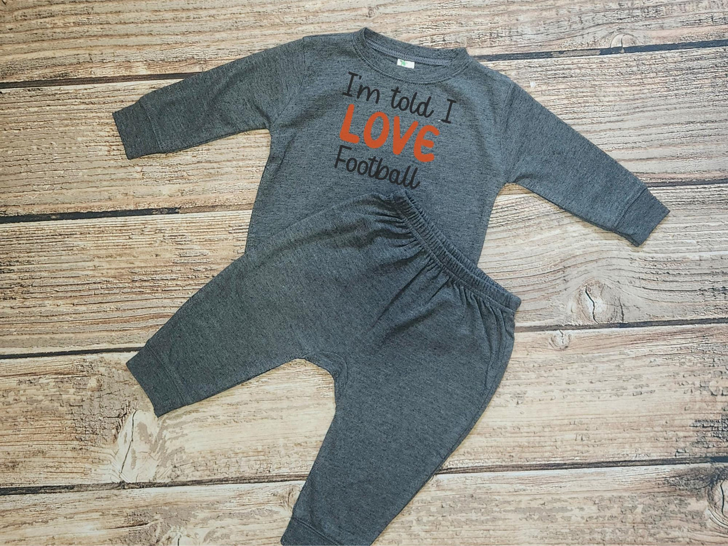 Football Baby Outfit: Game Day Jogger Set - Sports Baby Clothes