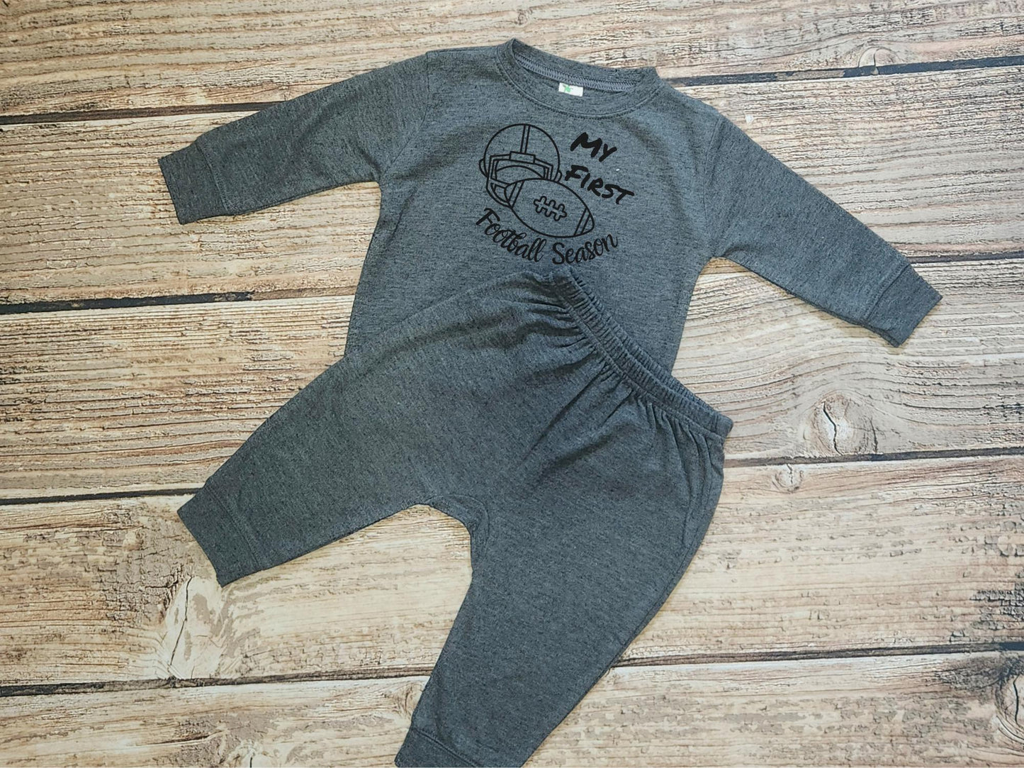 Baby Football Outfit: Soft Jersey Jogger Set - Game Day Apparel