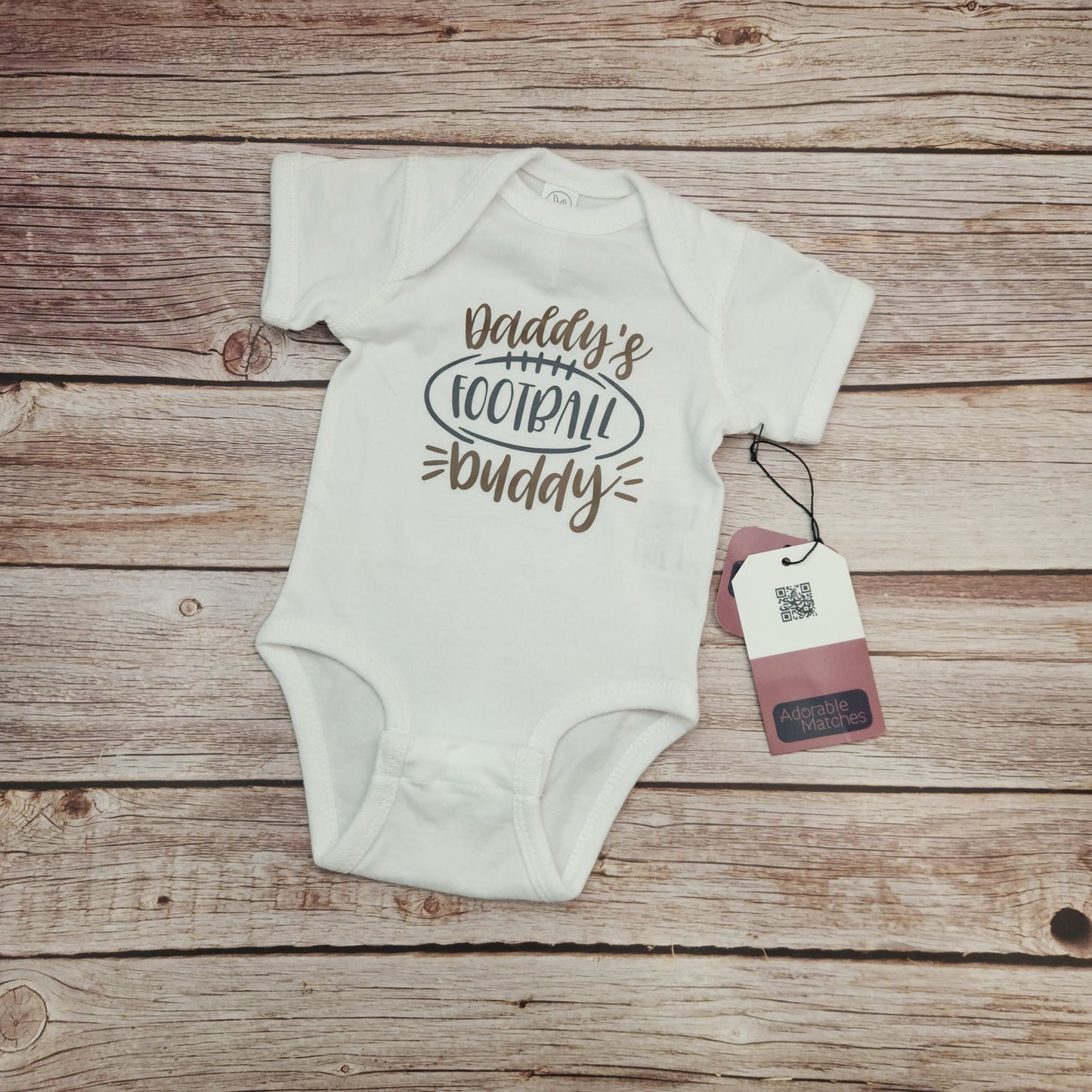 Baby Girl Football Outfit: Bodysuit, Skirted Bummies & Bow