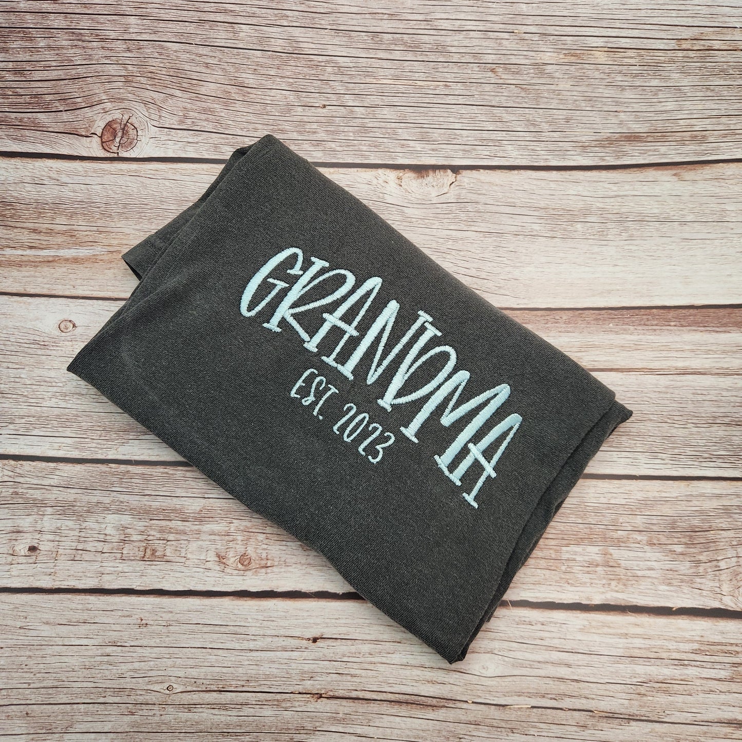 Custom Embroidered Mama Shirt: Comfort Colors Cotton Top