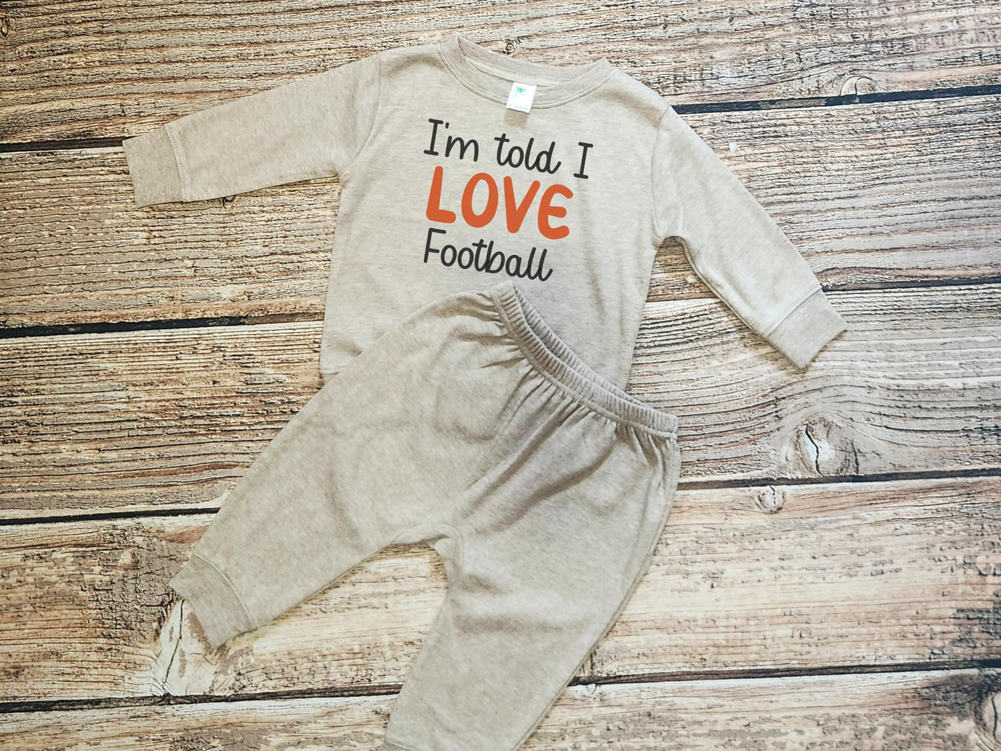 Football Baby Outfit: Game Day Jogger Set - Sports Baby Clothes