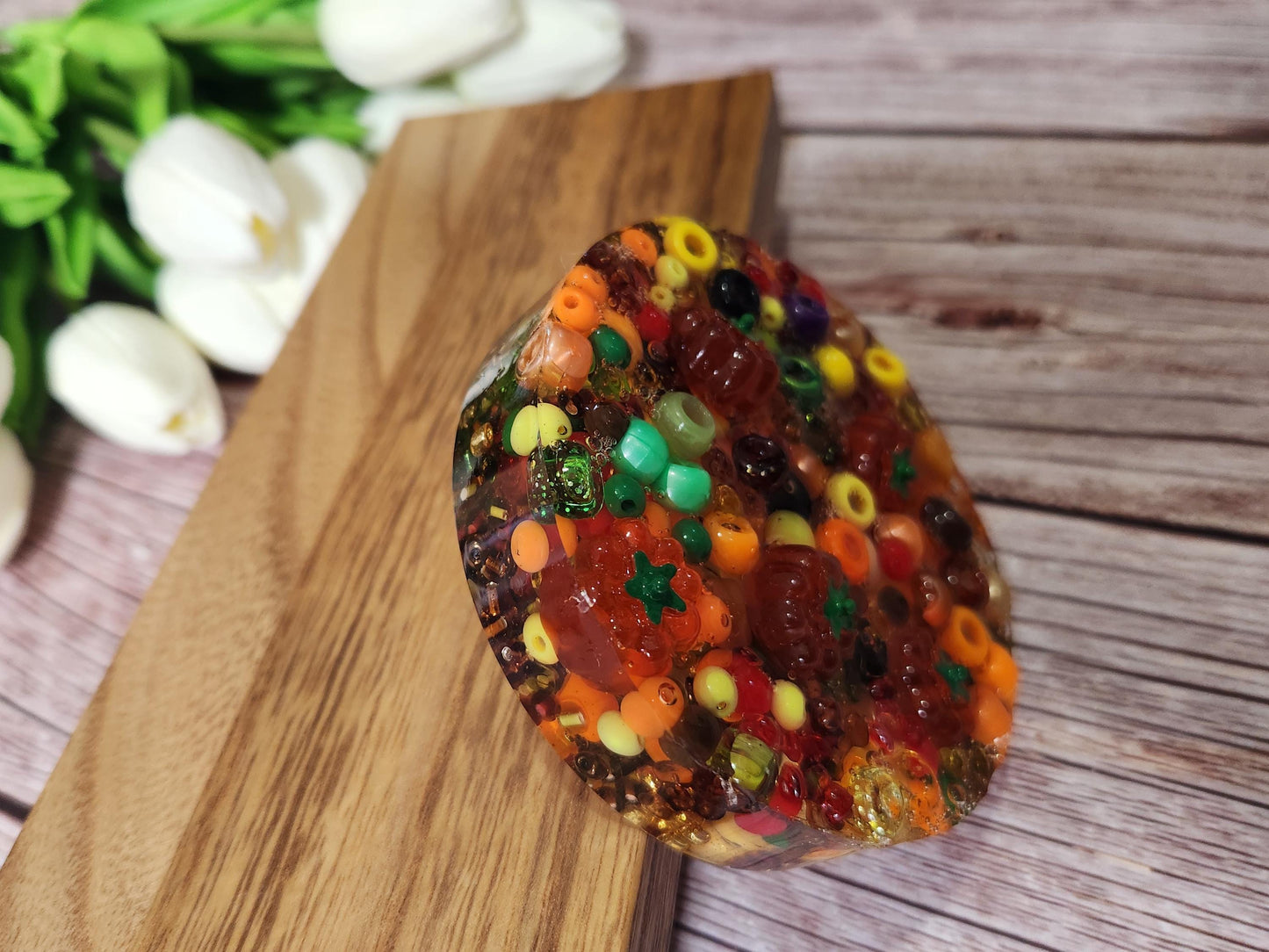 fall picky pad reusable with tray, fall sensory fidget toy, pick pad remelt kit, autumn colors nature inspired reusable picky pad, focus aid