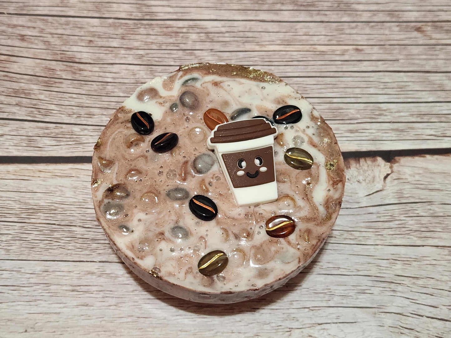 Coffee Picky Pad and Tray: Remeltable Fidget Toy for Adults