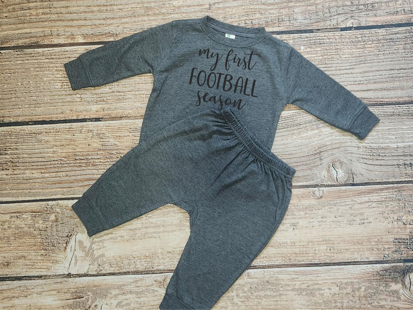 Football Baby Jogger Set: Game Day Outfit, Baby Announcement