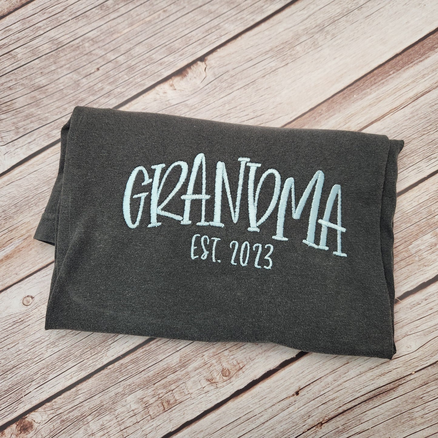 Custom Embroidered Mama Shirt: Comfort Colors Cotton Top