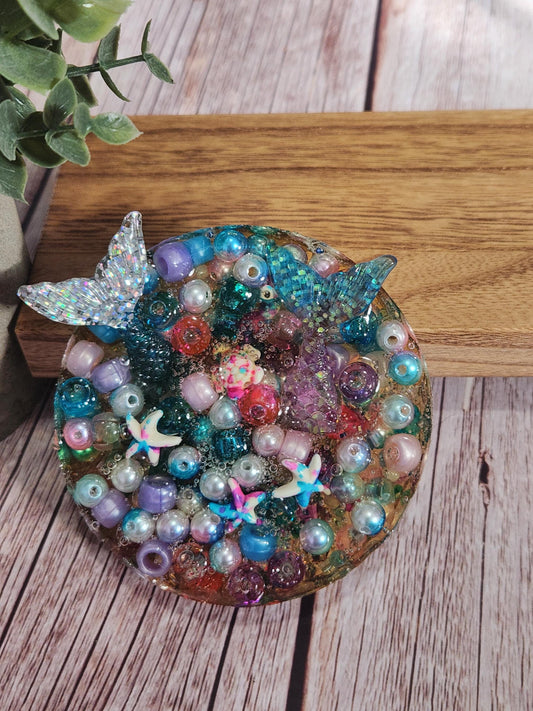 Mermaid Sensory Fidget Toy: Reusable Picky Pad with Tray