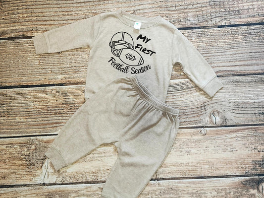 Baby Football Outfit: Soft Jersey Jogger Set - Game Day Apparel