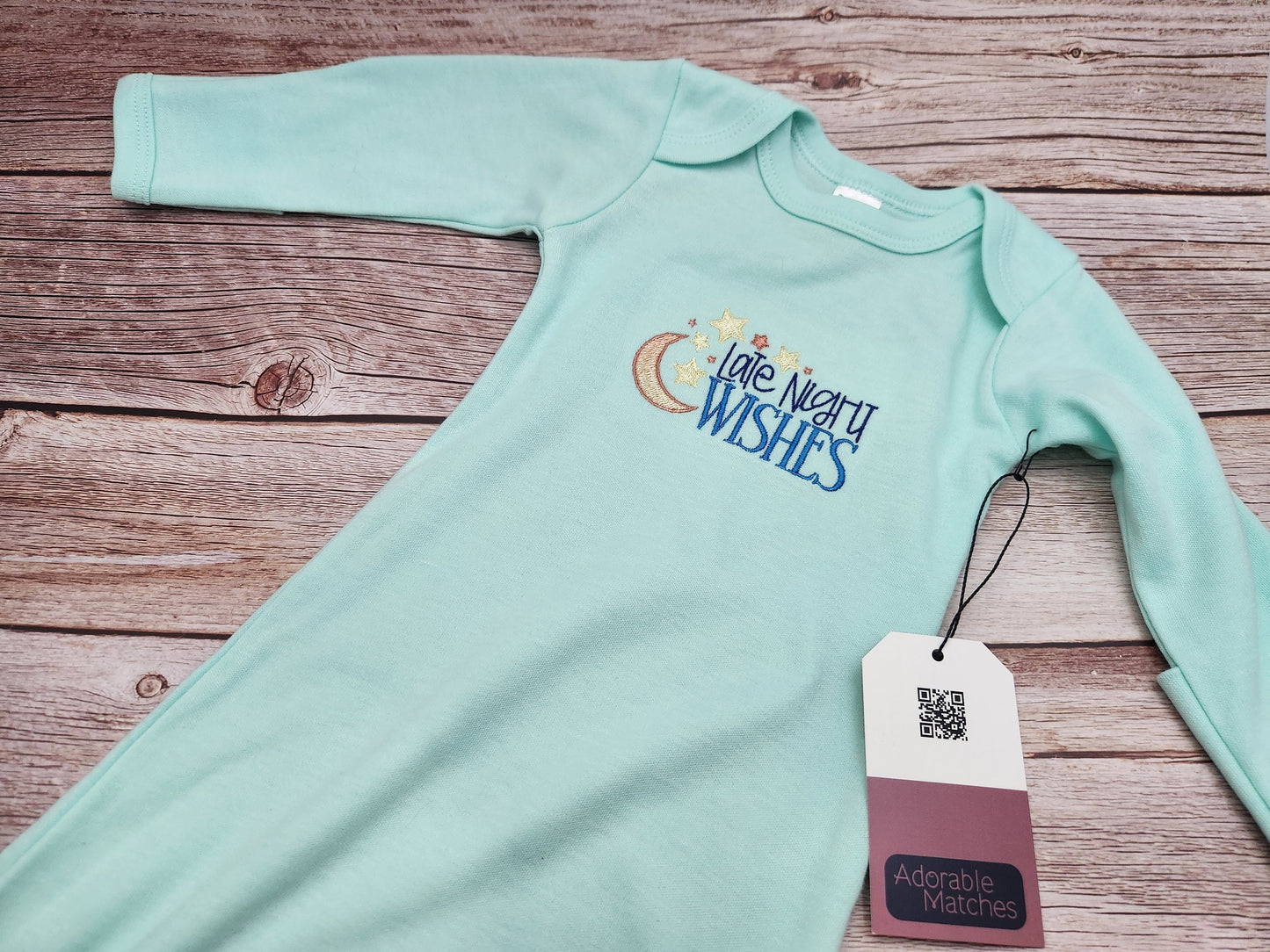 Personalized Baby Girl Sleeper: Embroidered Cotton Footed Romper