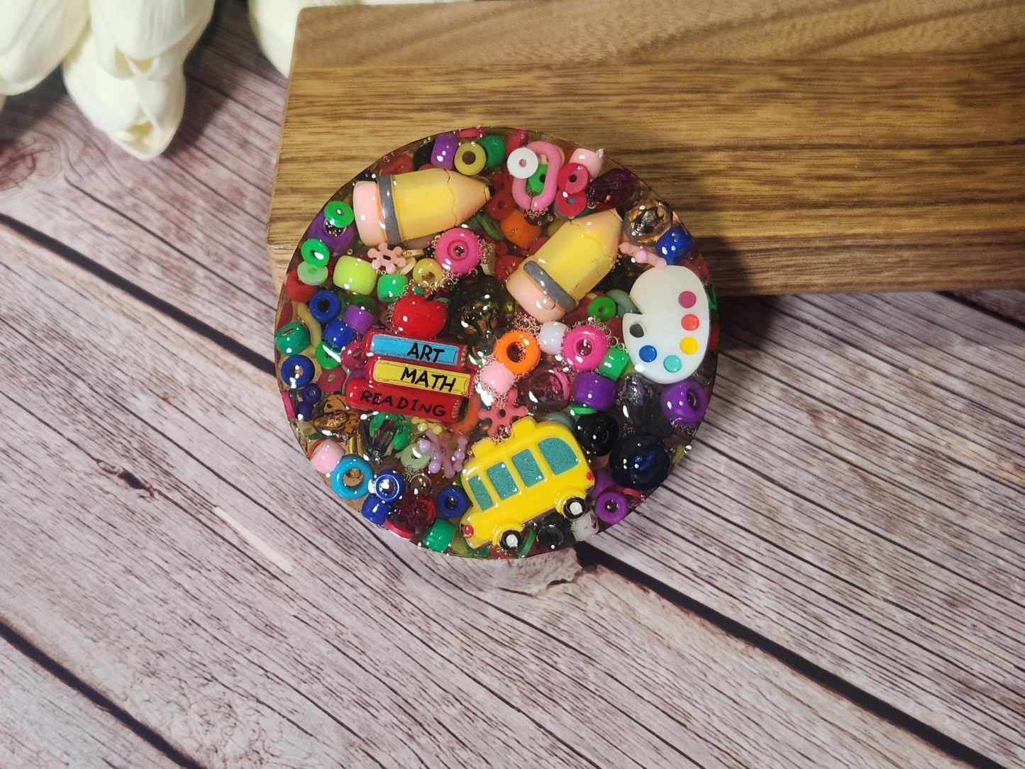 teacher picky pad reusable with tray, back to school sensory stress relief and desk toy, fall sensory picky pad chunky, autumn colors fidget