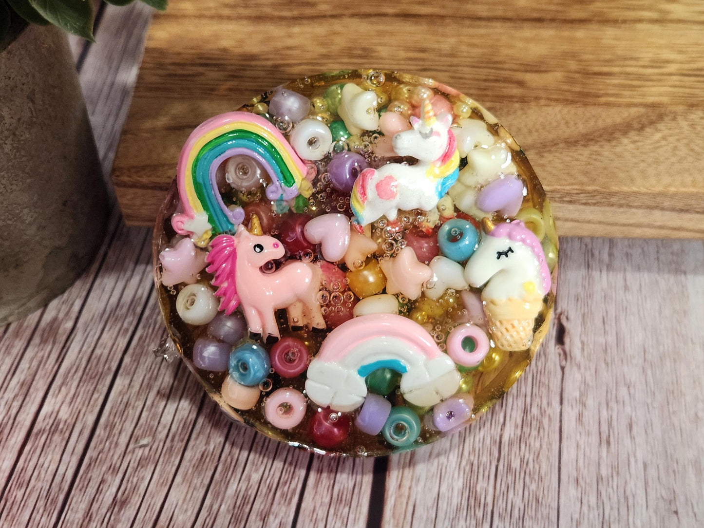 Unicorn & Rainbow Picky Pad: Reusable Fidget Toy with Remelt Kit