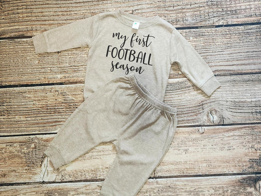 Football Baby Jogger Set: Game Day Outfit, Baby Announcement