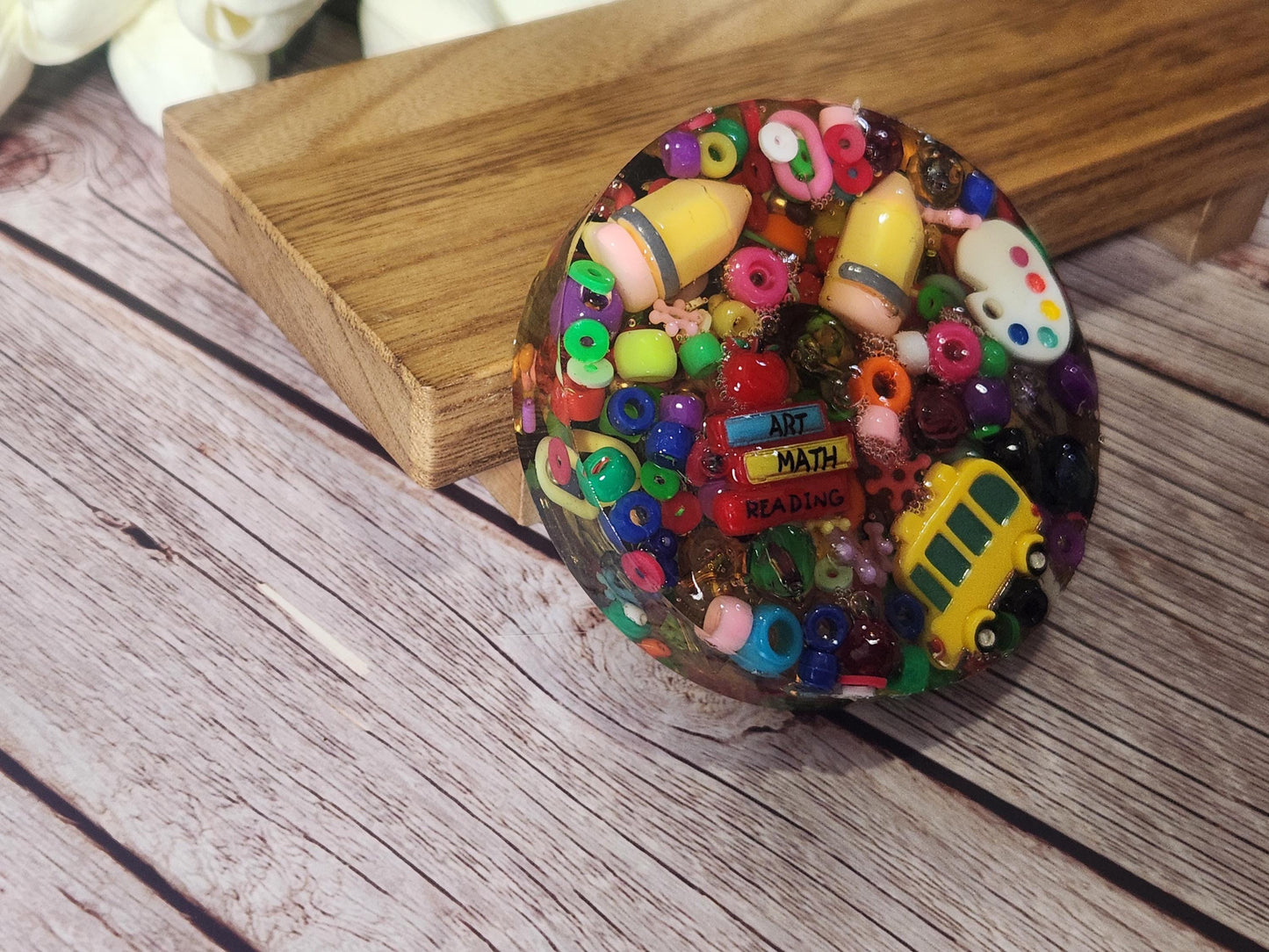 teacher picky pad reusable with tray, back to school sensory stress relief and desk toy, fall sensory picky pad chunky, autumn colors fidget