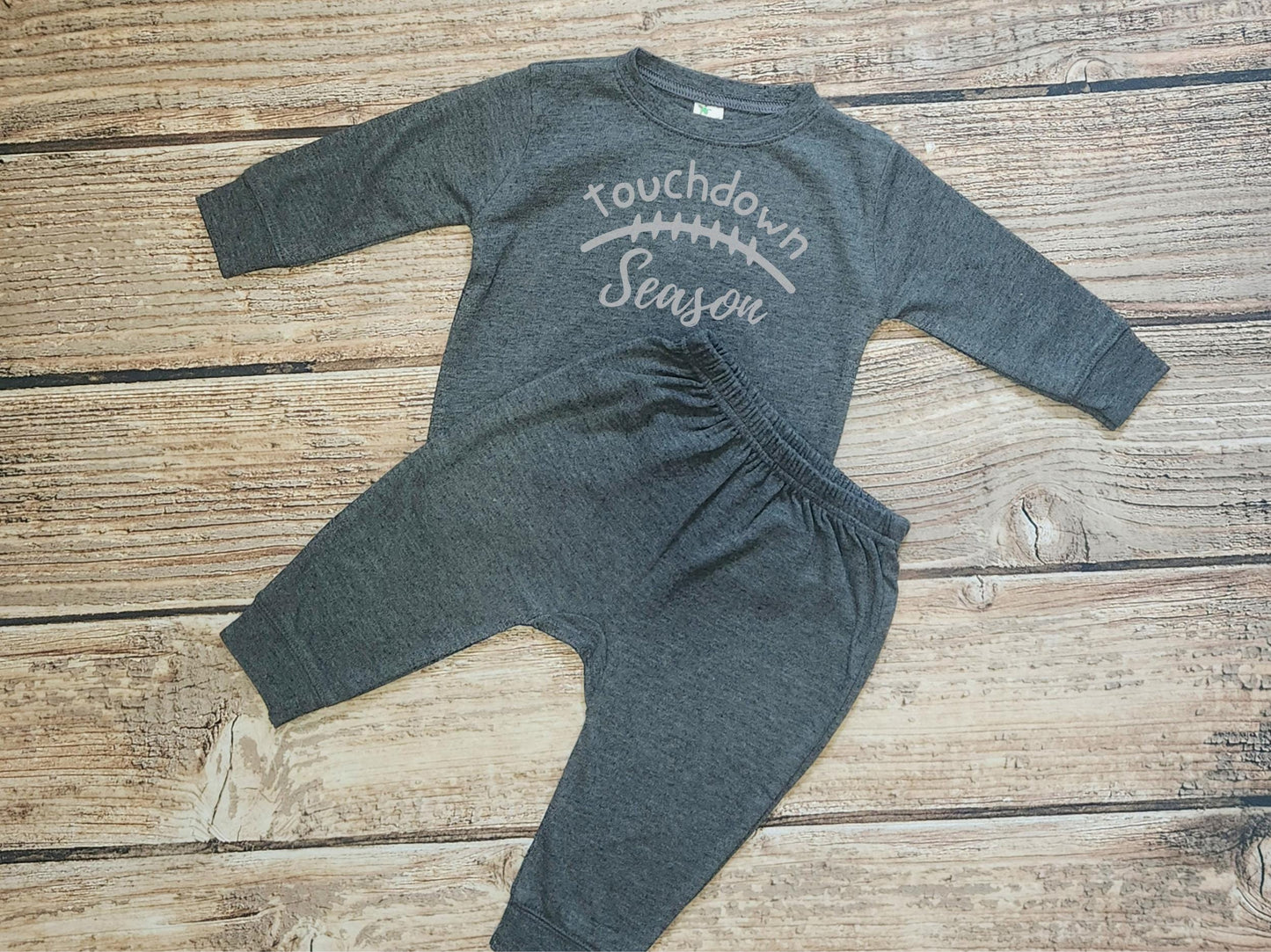 Touchdown Season Baby Jogger Set: Football Outfit, Gender Neutral Gift