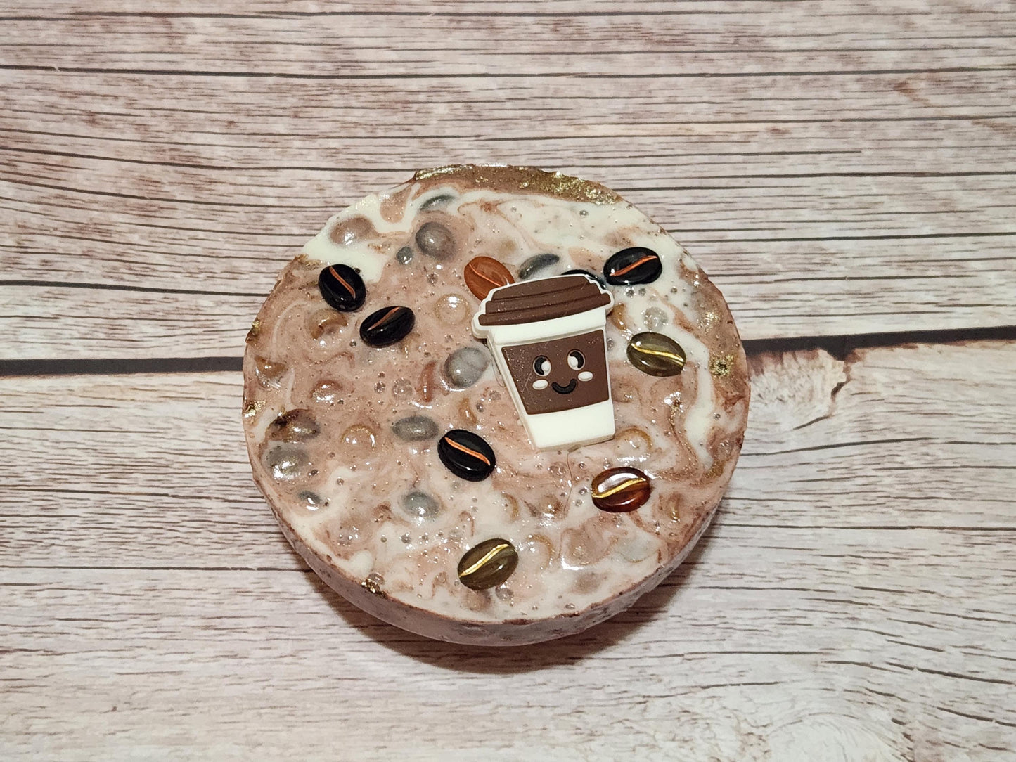 Coffee Picky Pad and Tray: Remeltable Fidget Toy for Adults