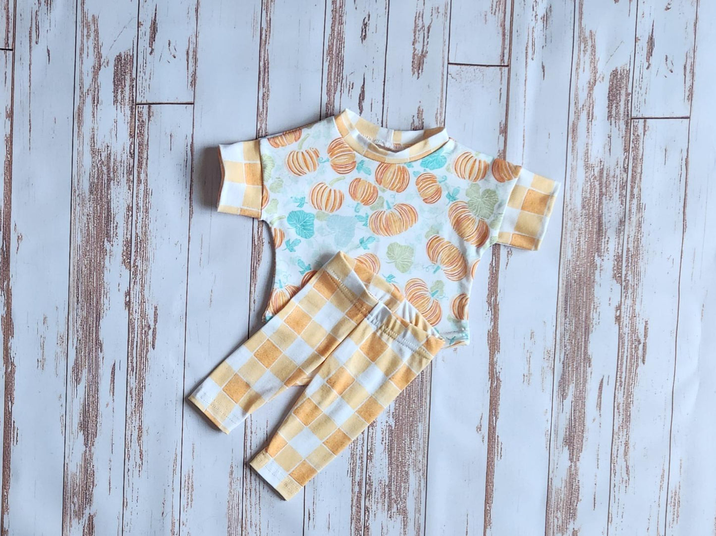 Baby Pumpkin Outfit: Newborn Cotton Spandex Coming Home Outfit