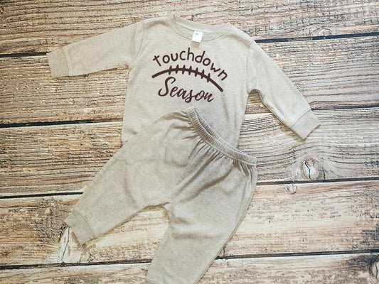 Touchdown Season Baby Jogger Set: Football Outfit, Gender Neutral Gift
