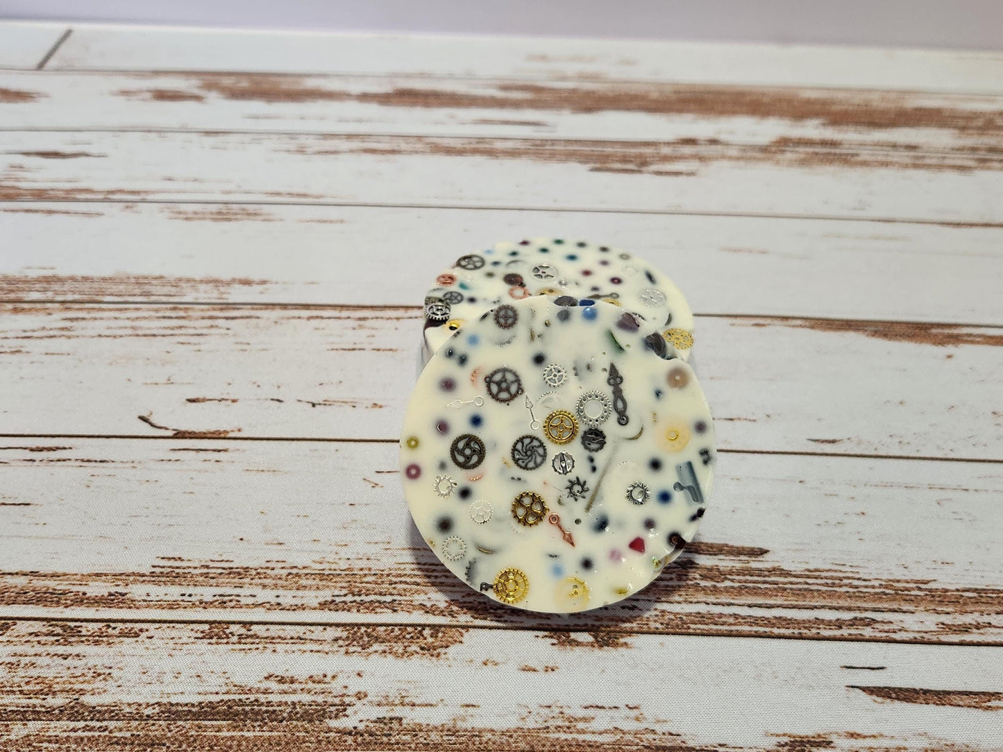 Steampunk Picky Pad: Remeltable Fidget Toy with Vintage Watch Parts