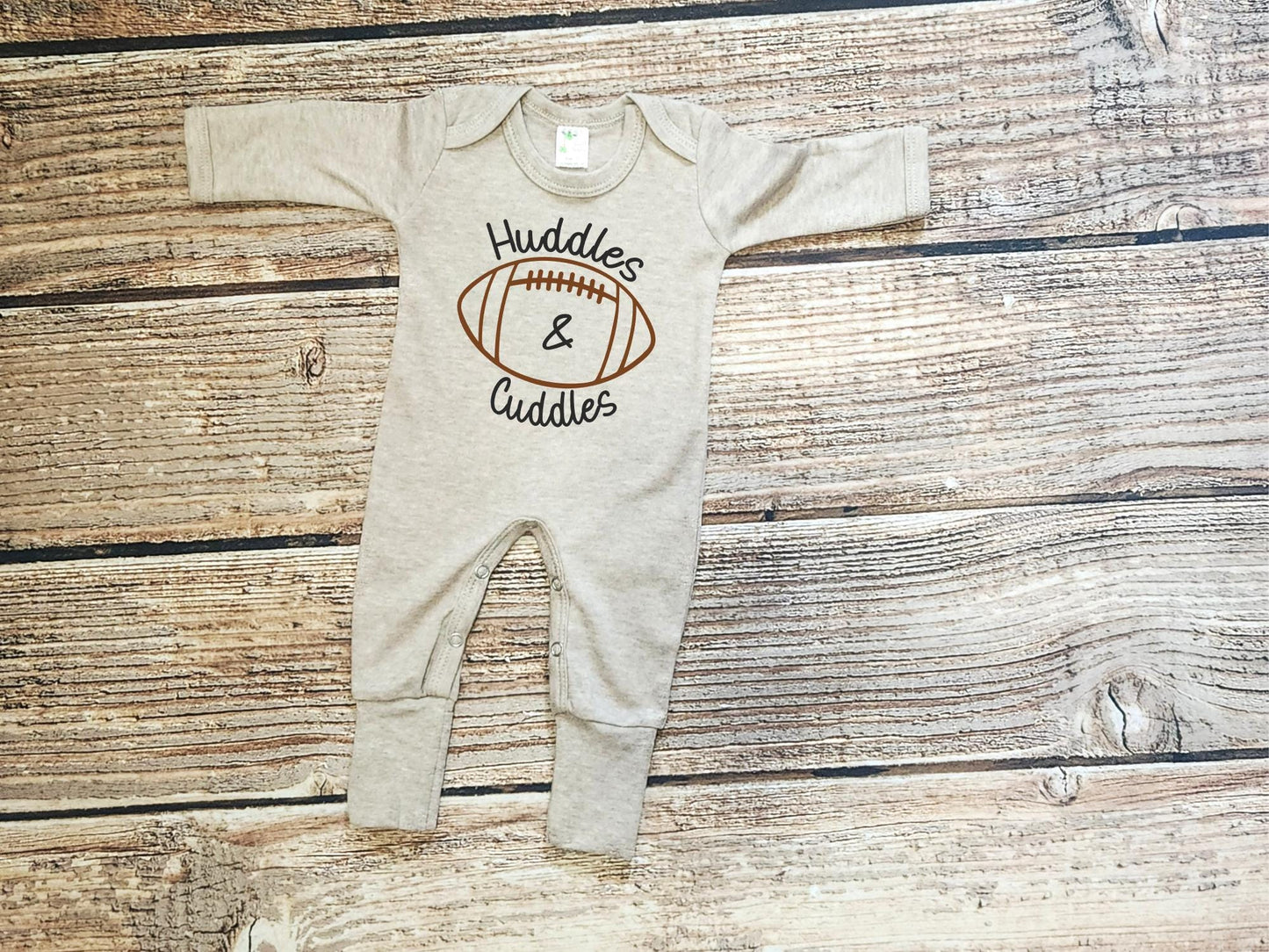 Personalized Football Baby Romper Set: Gender Neutral Outfit