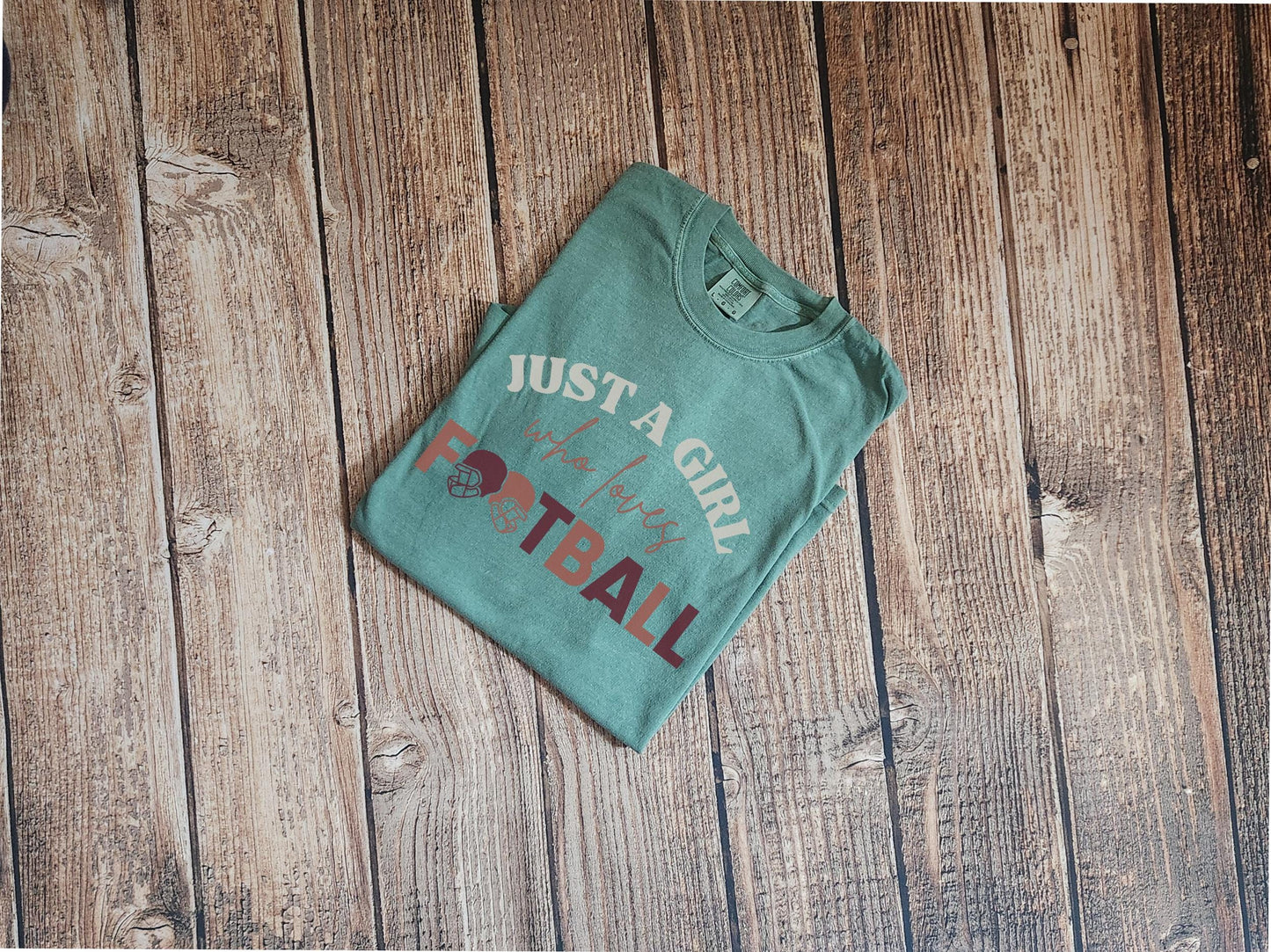 Comfort Colors Football Tee: Game Day Shirt for Women
