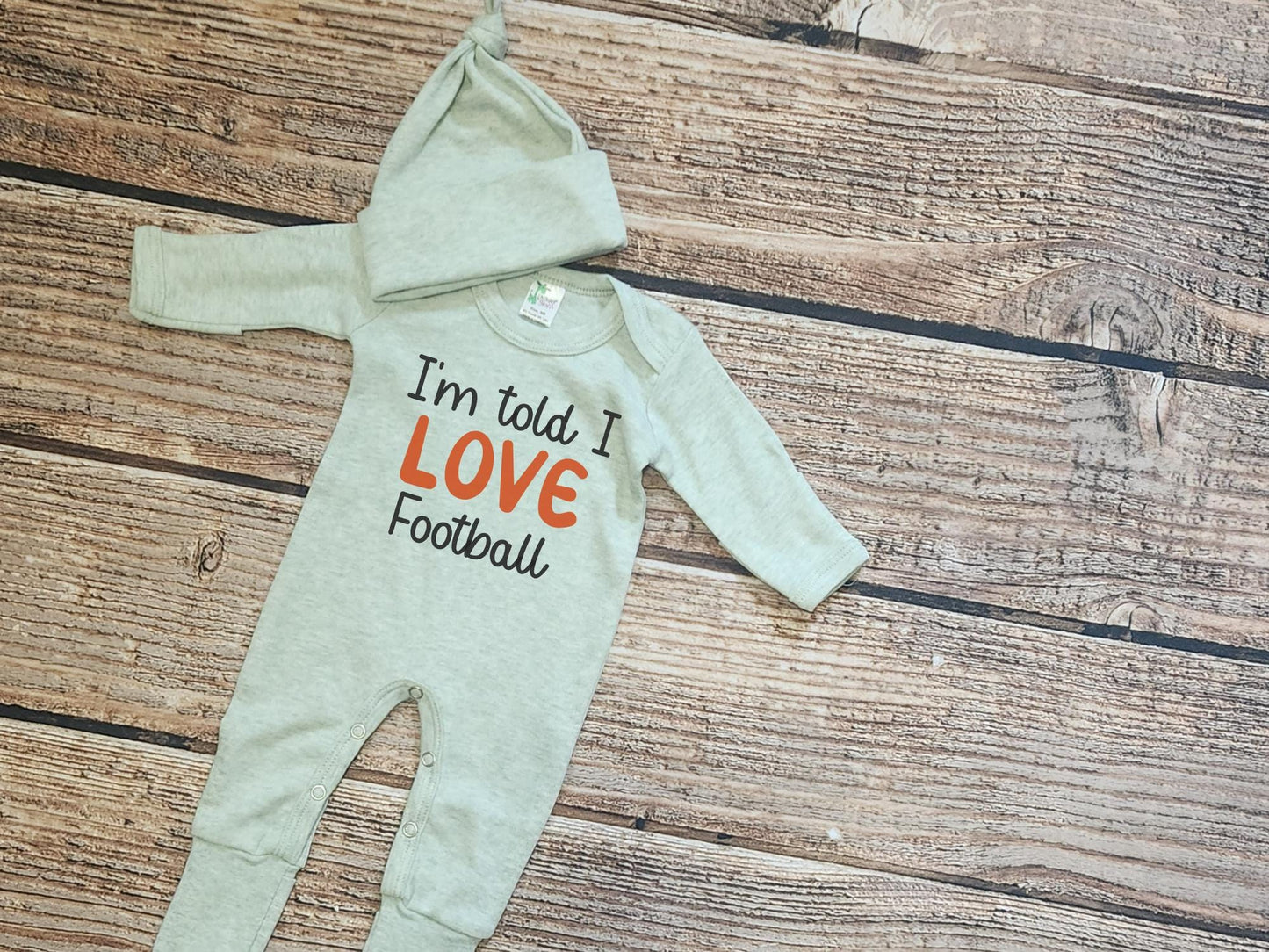 Football Baby Outfit: Game Day Romper Set - Sports Baby Clothes