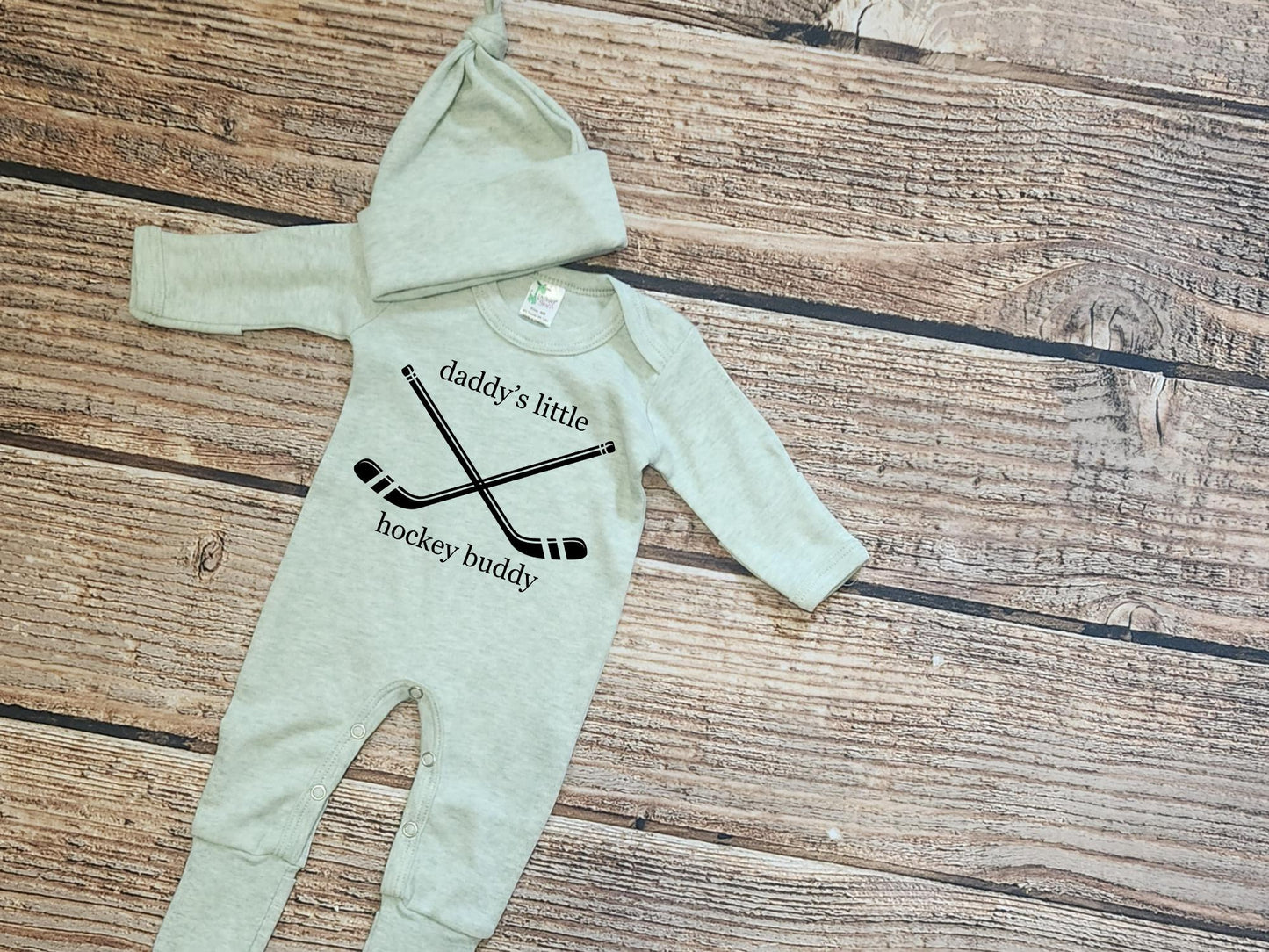 daddys hockey buddy newborn hockey outfit, my first hockey season romper, infant hockey baby gift, baby hockey outfits, baby boy long sleeve