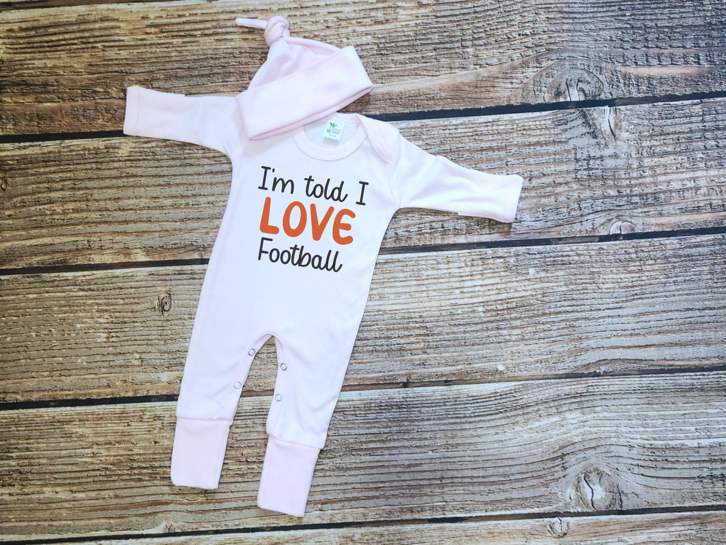Football Baby Outfit: Game Day Romper Set - Sports Baby Clothes